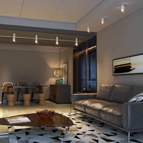 Накладной светильник Elektrostandard DLN115 GU10 белый/золото (a050121)