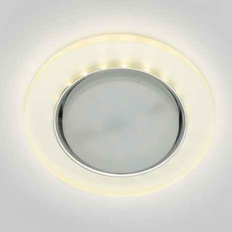 Встраиваемый светильник с LED подсветкой Fametto DLS-L158 GX53 CHROME-MATT CLEAR (UL-00005323)