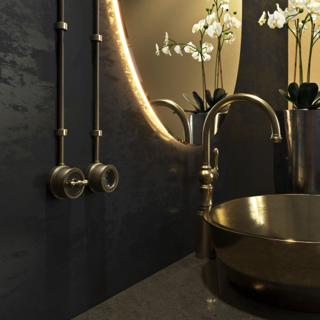 Выключатель на 4 положения двухклавишный (бронзовый) Ретро Werkel W5720012