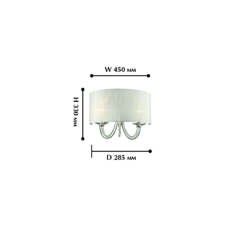 Бра на стену со светодиодными лампами, комплект от Lustrof. №33848-618179