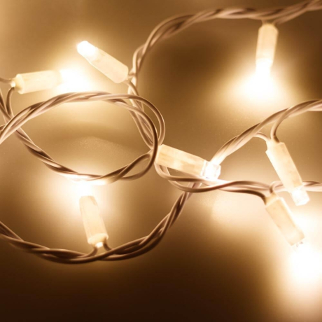 10м. Уличная гирлянда нить Ardecoled 230V ARD-String-Classic-10000-White-100Led-Flash Warm (25810)