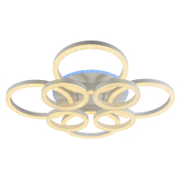 Светодиодная диммируемая люстра с ПДУ Profit Light 5894/4+4A WHT 224W+8W RGB