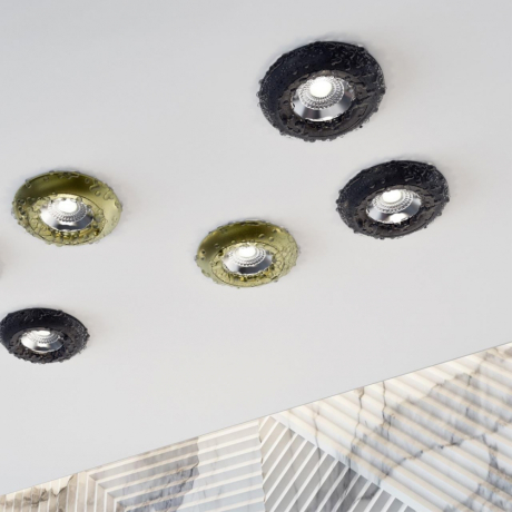 Точечный светильник со светодиодной лампочкой GU10, комплект от Lustrof. №303913-647222