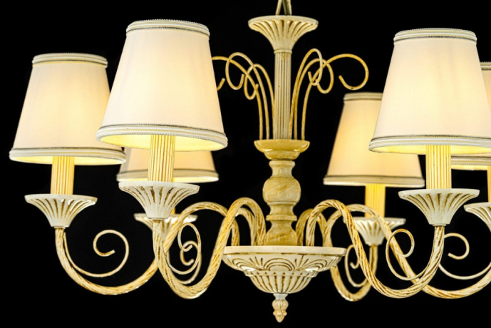 Люстра подвесная с Led лампочками в комплекте Arti Lampadari Camisa E 1.1.6 C+Lamps