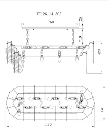 Потолочная люстра Wertmark Arctioma WE126.14.303