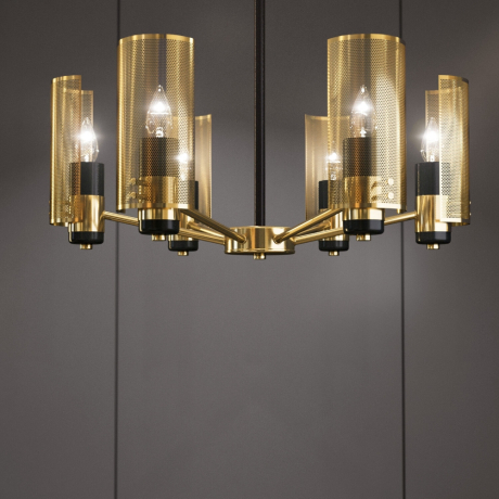 Люстра на штанге Eurosvet Grino 70139/6 латунь