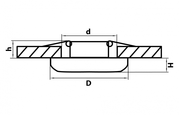 071177 Встраиваемый светодиодный светильник Lightstar Monde LED 7W ЧЕРНЫЙ