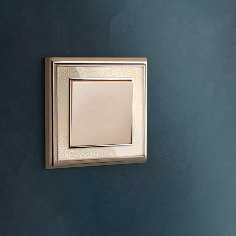 Выключатель одноклавишный (шампань) Werkel W1110011