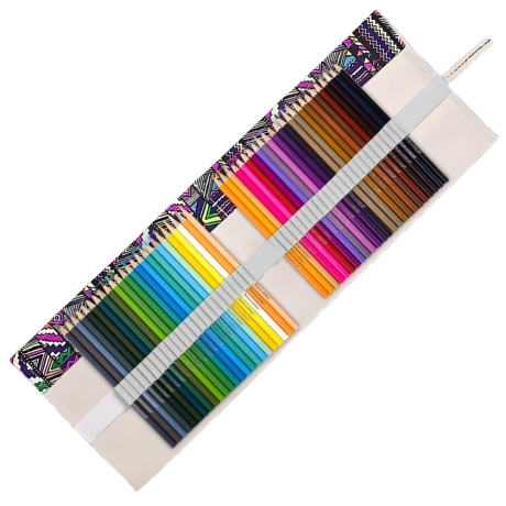 Нарушена упаковка!  <844360> Карандаши цветные стираемые в пенале-скрутке BRAUBERG, 48 цветов + точилка и ластик, 182071