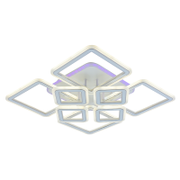 Потолочная диммируемая люстра с пультом ДУ Profit Light 8465/4+4A WHT 168W+10W RGB