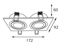 Встраиваемый светильник Italline M02-026 M02-026021 white