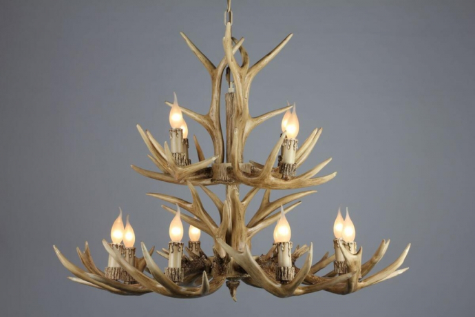 Подвесная люстра с рогами Omnilux Loureiro OML-52003-12