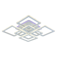 Потолочная диммируемая люстра с пультом ДУ Profit Light 8465/4+4B WHT 168W+10W RGB