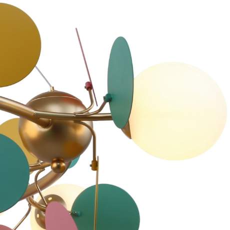 Люстра с лампочками, подвесная, комплект от Lustrof. №286140-617453