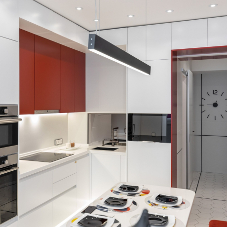 Линейный подвесной светильник Elektrostandard LSG-01-1-8*103-3000-MSh черная шагрень 103см 20Вт 3000К (a042948)