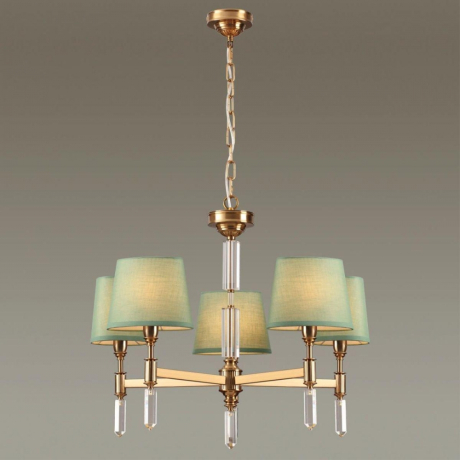 Люстра на штанге со светодиодными лампочками E14, комплект от Lustrof. №304083-627112