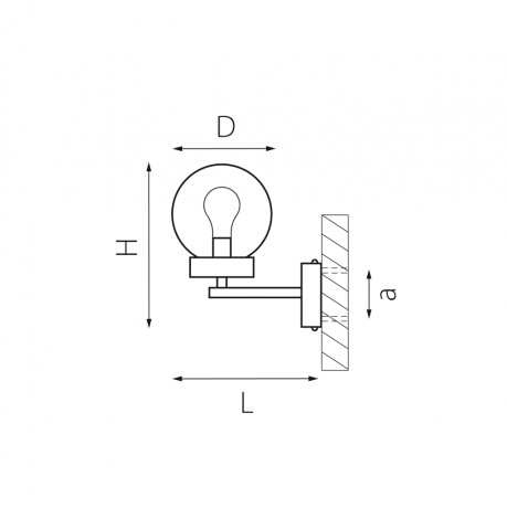 Светильник на штанге Lightstar Bolla 373620