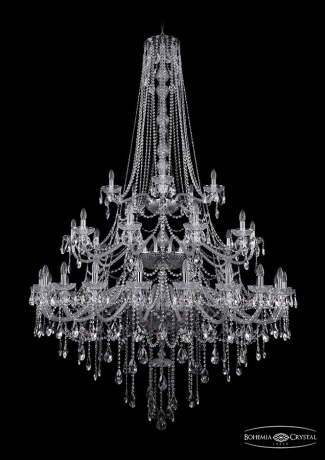 1415/20+10+5/530/3d/Ni Подвесная люстра Bohemia Ivele Crystal
