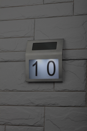 Номер дома с подсветкой, на солнечной батарее, Эра ERAFS048-09 (Б0044249)