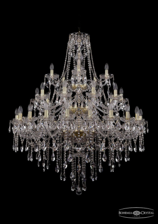 1415/20+10+5/400/3d/Ni Подвесная люстра Bohemia Ivele Crystal