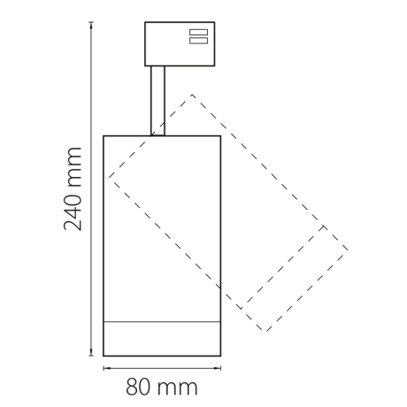 Трехфазный LED светильник 35W 4000К для трека Canno Lightstar 303564