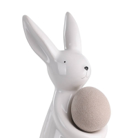 427892 Фигурка Заяц MADIORANO L70, B67, H265 фарфор, белый, бежевый Eglo