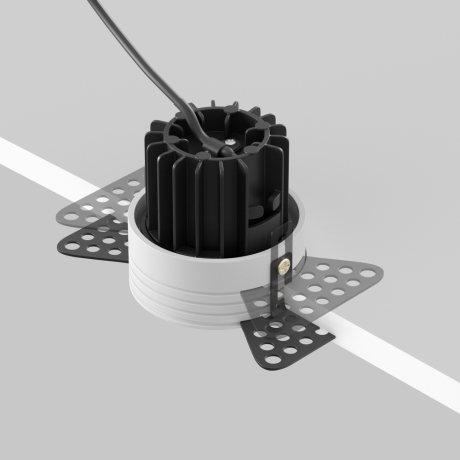 Встраиваемый светильник Maytoni Technical Round DL058-7W4K-TRS-B