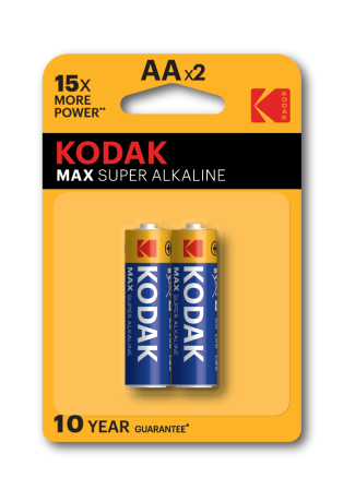 Нарушена упаковка!  <182005> Kodak МАХ LR6-2BL  [KAA-2 ] (40/200/13200)