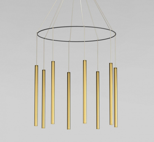 Подвесная люстра Eurosvet 301101 LED латунь