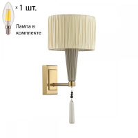 Бра Odeon Latte с лампочкой 5403/1W+Lamps E14 Свеча