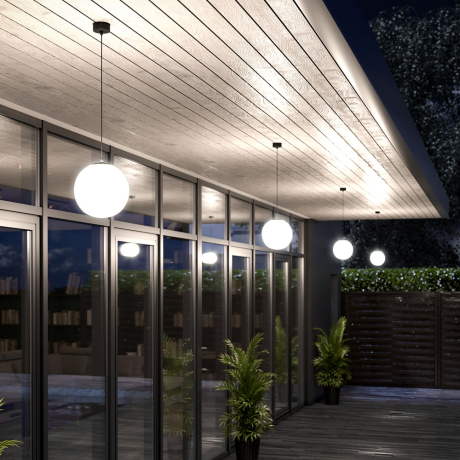 Уличный подвесной светильник Elektrostandard Sfera 35158/U черный (a061034)