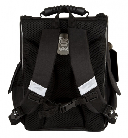 Нарушена упаковка! <712387> Рюкзак Schoolformat BASIC ОТКРЫТЫЙ КОСМОС 13 л черн. 38х28х16 жестк. каркас 1 отд. молния держатель д/карточек, брелок, д/мальчиков РЮКЖК-ОК (247703)
