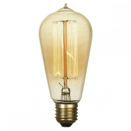 Лампа накаливания Lussole Edisson E27 60Вт 3000K GF-E-764