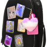 Нарушена упаковка! <712395> Рюкзак Schoolformat ERGONOMIC LIGHT КОМИКС АНИМЕ 21 л черн. 38х29х19 жестк. каркас 2 отд. молния держатель для карточек брелок кармашки РЮКЖКМБ-КА (247696)