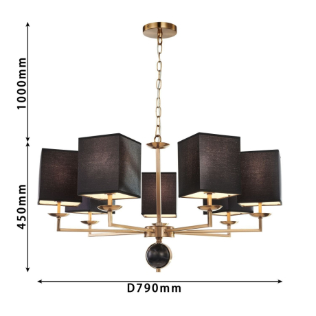 Подвесная люстра Favourite Diva с поддержкой Алиса 2822-7P-A