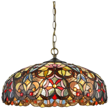 Светильник подвесной в стиле тиффани со светодиодными лампами E27, комплект от Lustrof. №277038-623505
