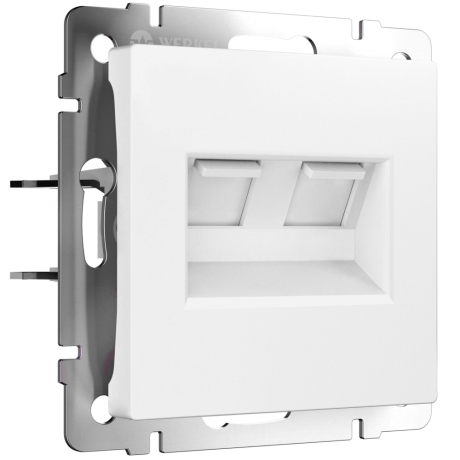 Розетка Ethernet RJ-45 без рамки Werkel белый матовый W1181161