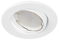 Светильник светодиодный встраиваемый ЭРА ST2A WH SET 10 штампованный поворотный MR16 12V/220V 50W белый набор 10шт Б0070924