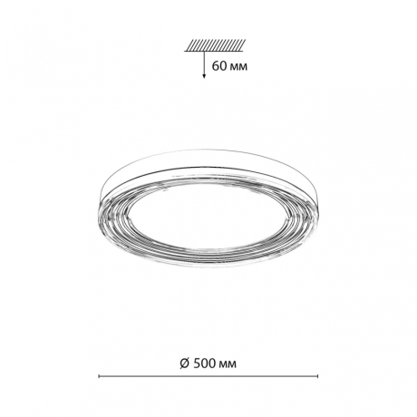 Настенно-потолочный светильник Sonex Infinita Mitra LED 7728/112L