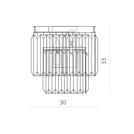 Бра с лампочками DIVINARE 3001/02 AP-2+Lamps