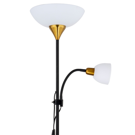 Торшер с лампочками Arte lamp A9569PN-2BK+Lamps