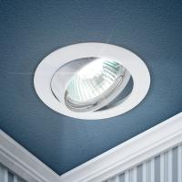 Витринный образец!  <173302> Точечный встраиваемый литой поворотный светильник Эра KL1A WH C0043658