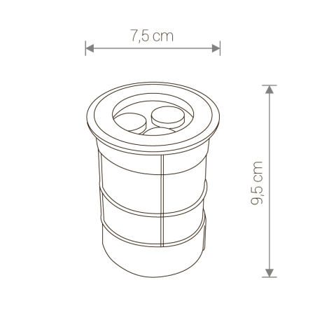 Встраиваемый в дорогу светильник Nowodvorski Picco 9104