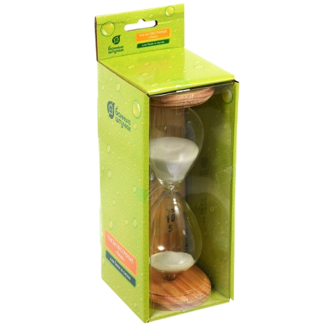 Нарушена упаковка! <297055> Часы песочные ''Люкс'' 6,5х9х19,5 см для бани и сауны 18035