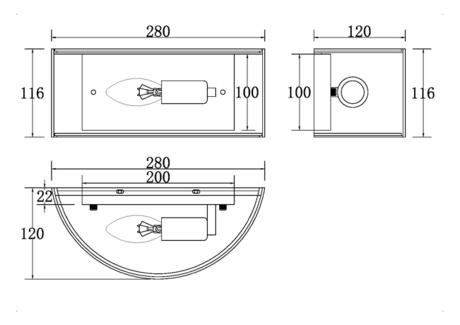Накладной светильник Maytoni Ripple MOD096WL-01CH