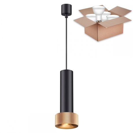 Подвесной светильник с лампочкой Odeon Light Afra 4741/5L+Lamps Gu10