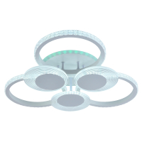 Светодиодная диммируемая люстра с ПДУ Profit Light 5883/3+3A WHT 114W+8W RGB