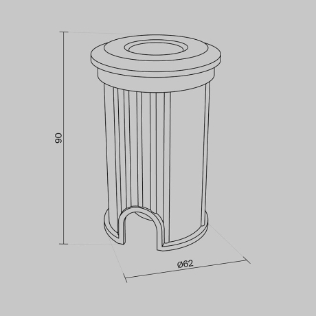 Встраиваемый в дорогу светильник Maytoni Outdoor Flash O044DL-L1S3K3