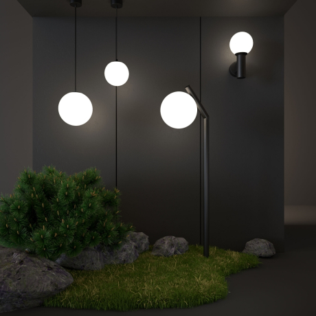 Уличный подвесной светильник Elektrostandard Sfera 35158/H черный (a061032)