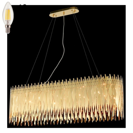 Подвесная люстра с лампочками Wertmark WE128.12.323+Lamps